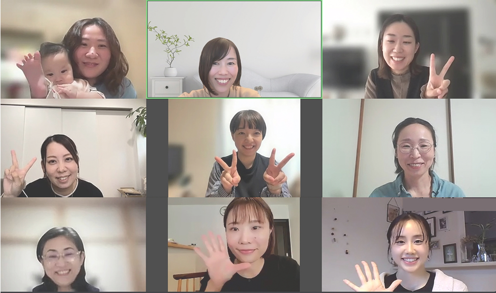 zoom交流会の様子